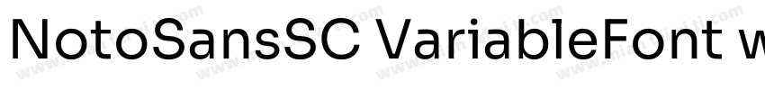 NotoSansSC VariableFont wghtttf字体转换
